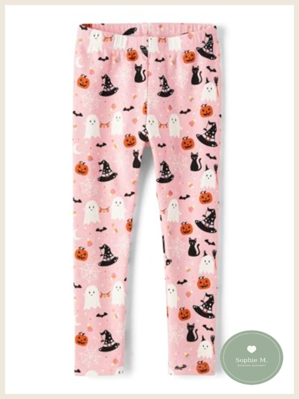 Girls Toddler Cotton Blend Leggings Pull-On Full Length Halloween